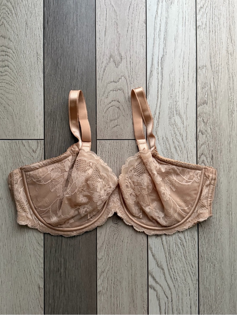 Soma Women's Lace Underwire Bra in Nude size 40DD